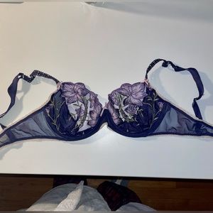 Purple French bra